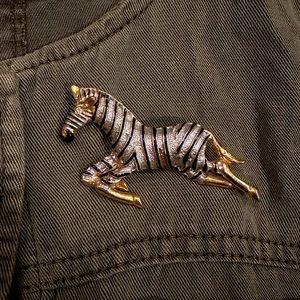 Vintage Zebra Pin